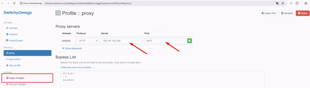 proxy trên web