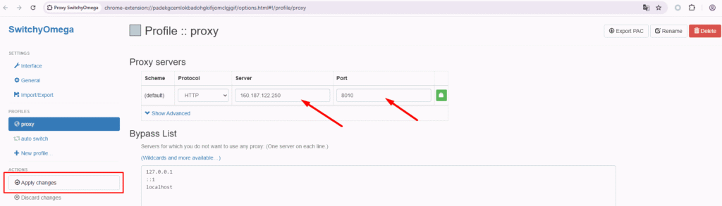 proxy trên web