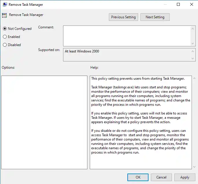 task manager
