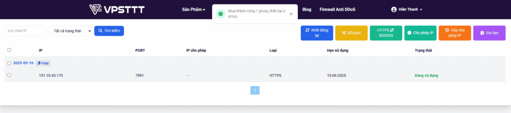 proxy trên web