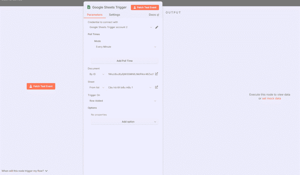 hướng dẫn tự động gửi mail bằng n8n