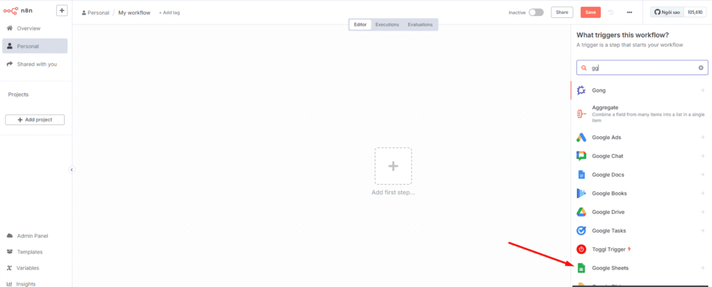 hướng dẫn tự động gửi mail bằng n8n