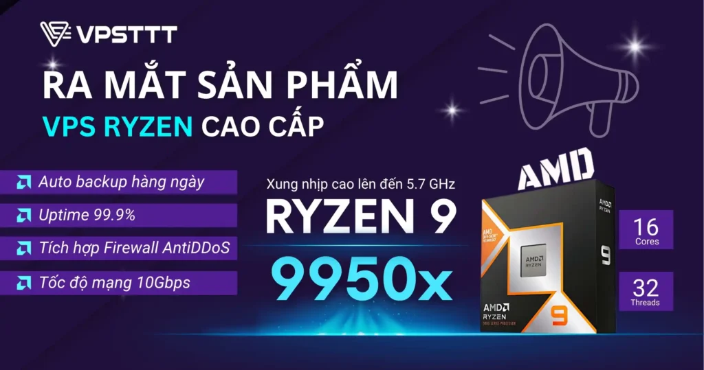 ra mắt vps ryzen