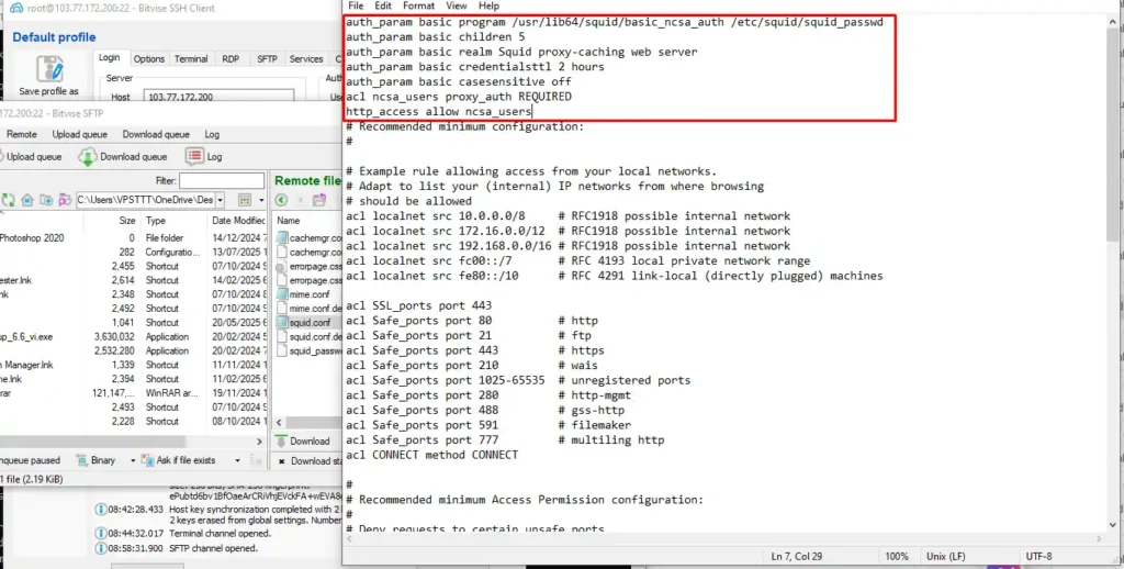 tạo proxy trên vps