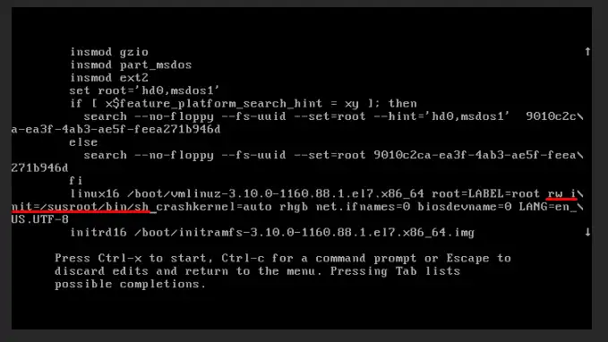 reset password