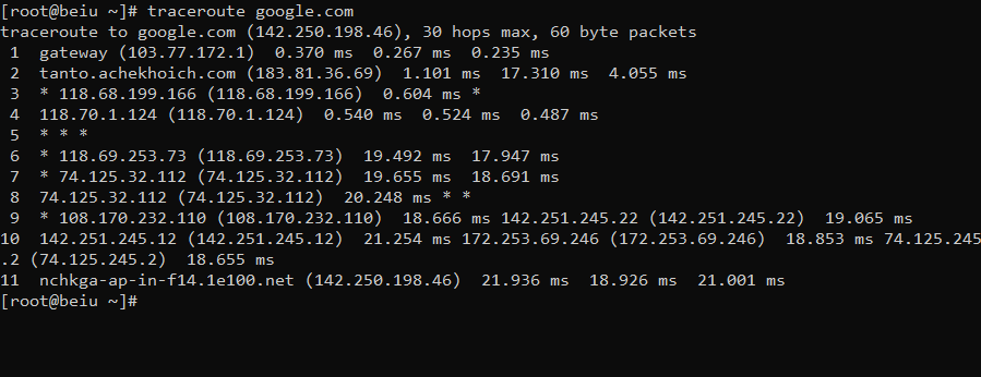 Hướng dẫn sử dụng lệnh ping và tracert