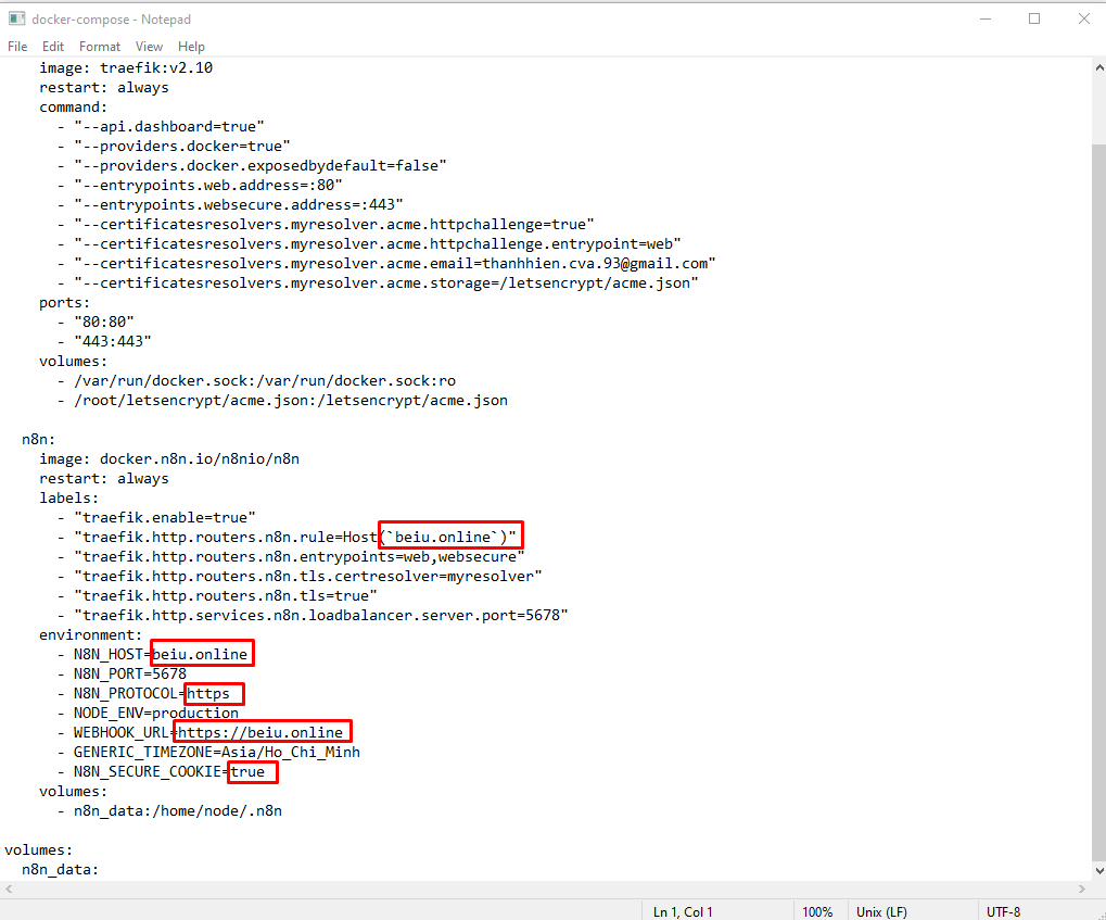 bật ssl cho vps n8n