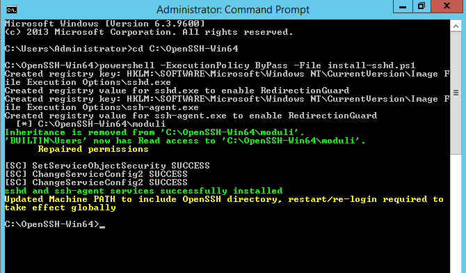 OpenSSH Server