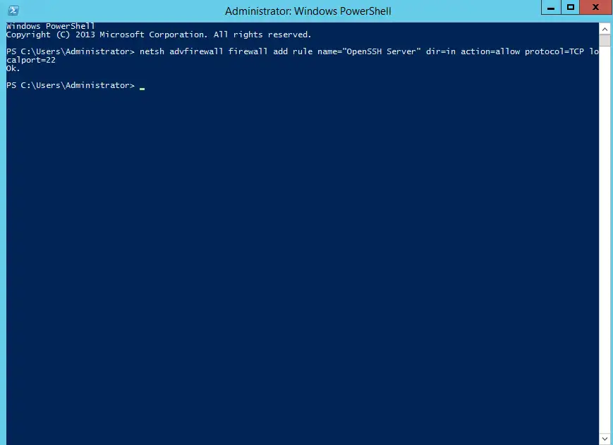 OpenSSH Server