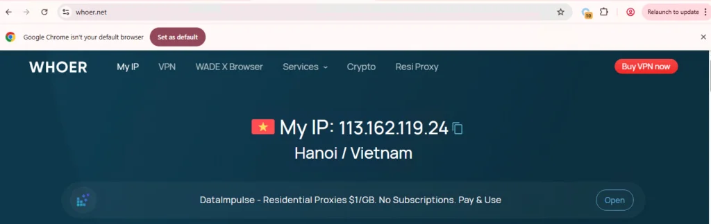 Hướng dẫn mua và sử dụng Proxy Dân Cư Xoay tại VPSTTT
