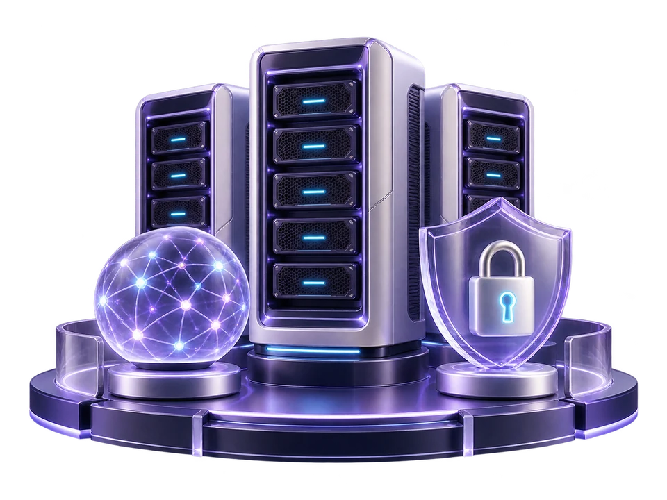 Minh họa máy chủ GPU và quyền kiểm soát dữ liệu riêng