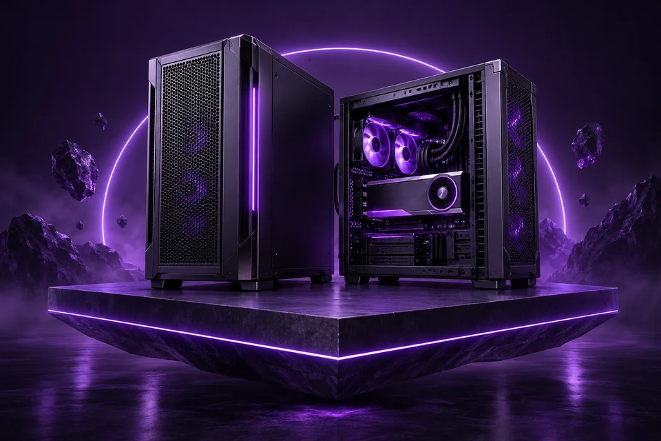 Minh họa máy chủ GPU và phần cứng bên trong