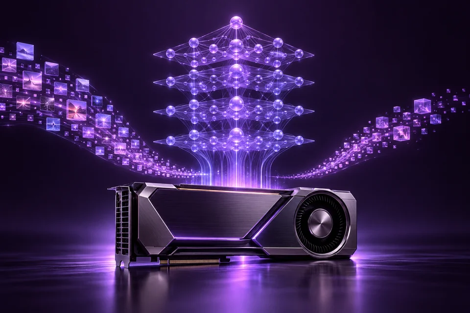 GPU và mạng nơ-ron minh họa huấn luyện mô hình