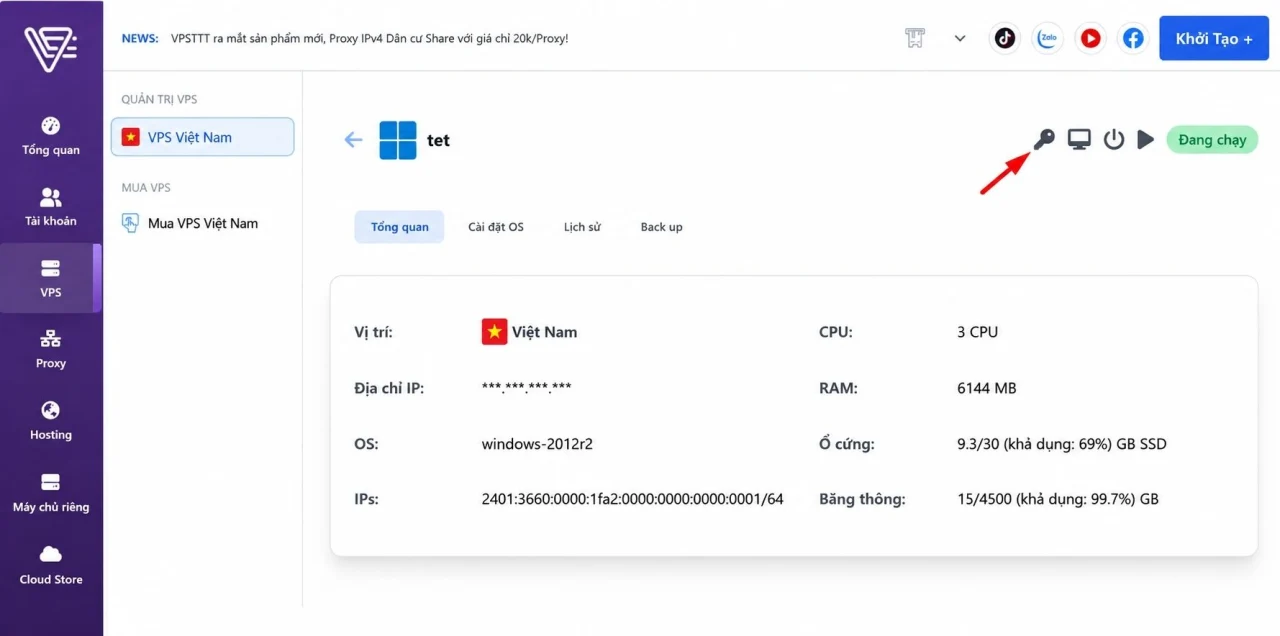 quản lý vps