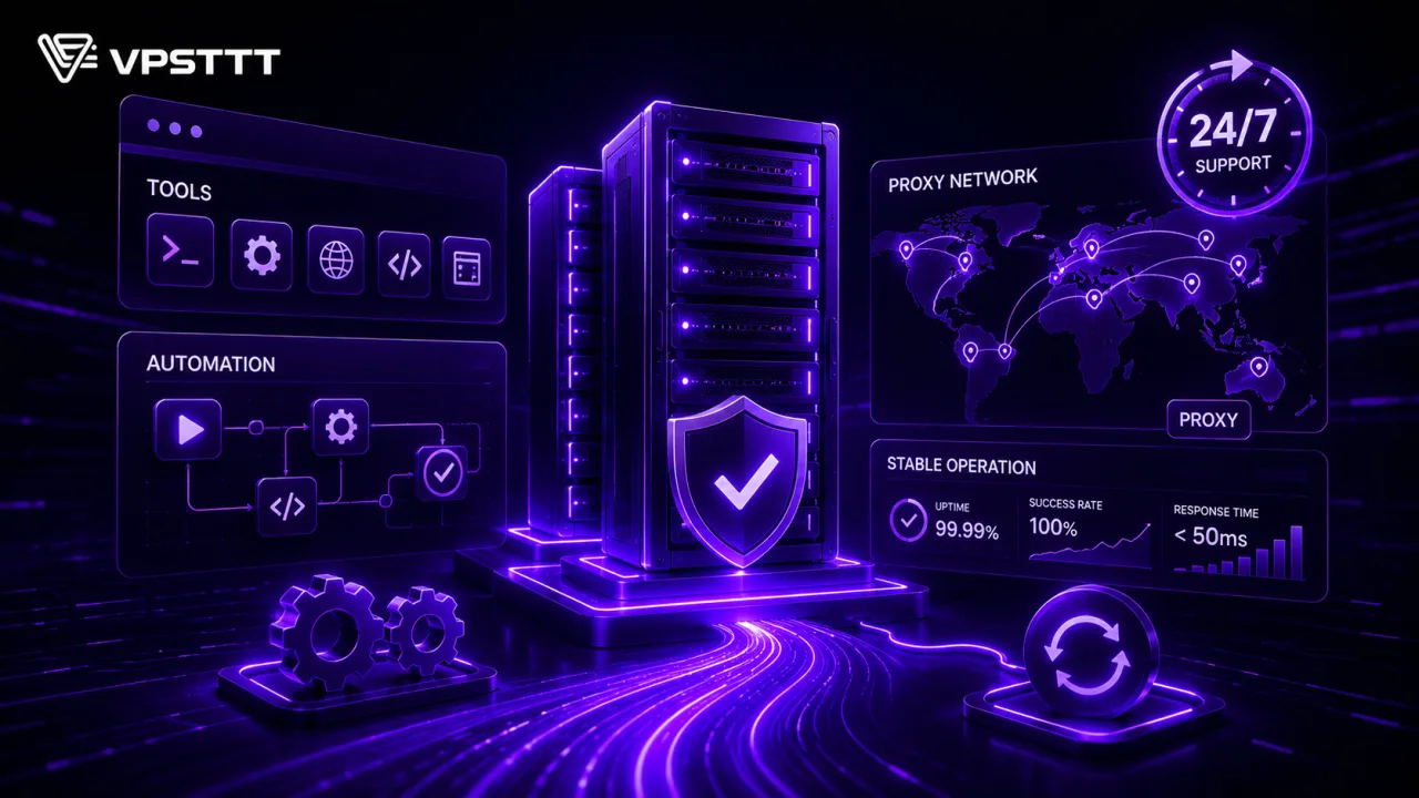 Vận hành tool, proxy và automation ổn định hơn