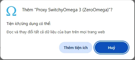 Hướng dẫn thiết lập proxy trên SwitchyOmega 3