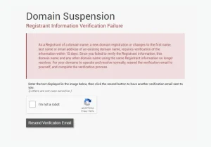 Domain Suspended