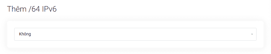 thêm IPv6 vào VPS