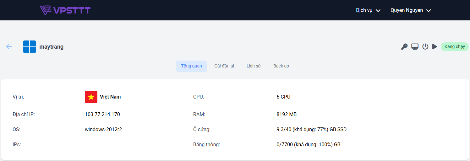 Quản lý VPS