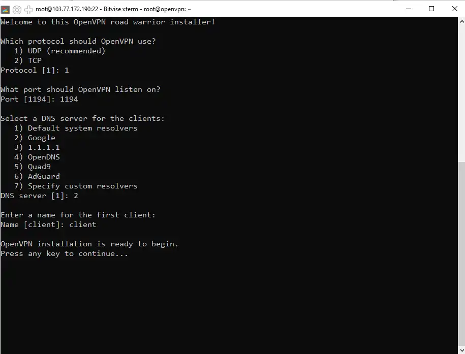 openVPN