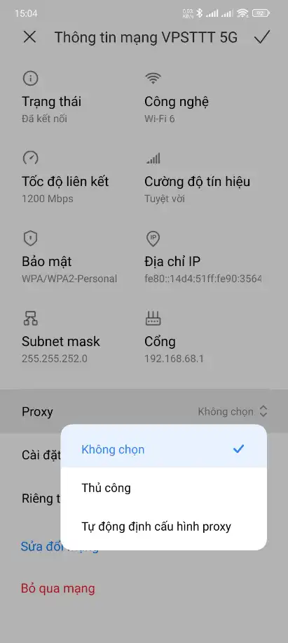 Hướng dẫn cách dùng proxy trên điện thoại Androi, IOS 2 hướng dẫn cách dùng proxy