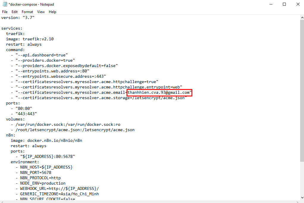bật ssl cho vps n8n