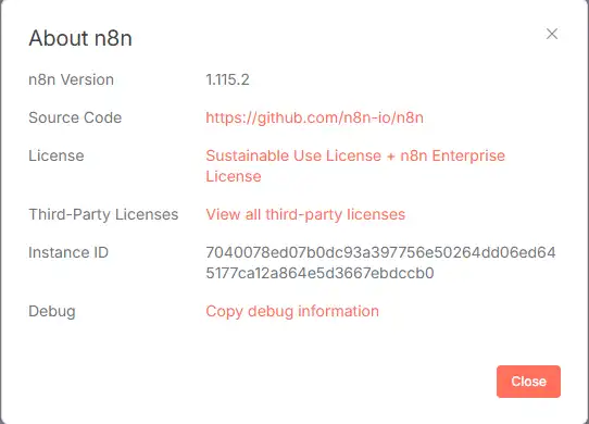 Hướng dẫn cập nhật phiên bản mới nhất của N8N 4 Cập nhật phiên bản N8N