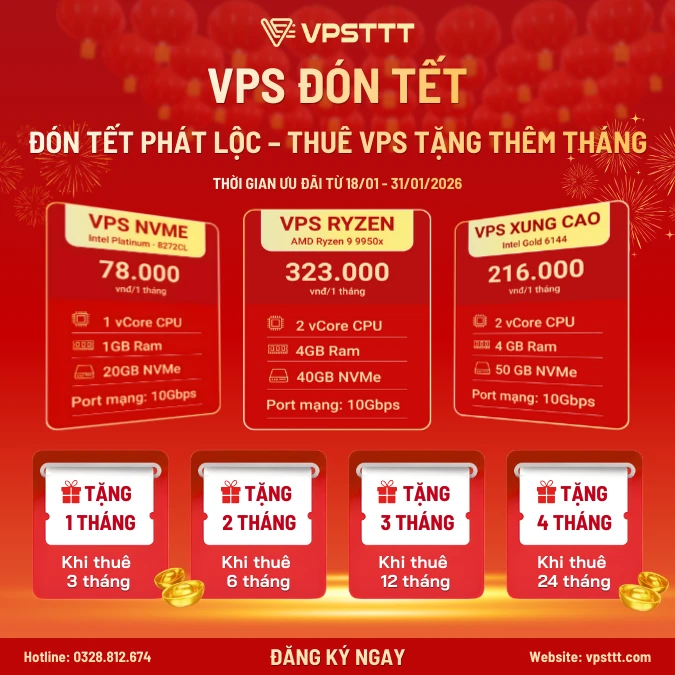 VPS đón tết