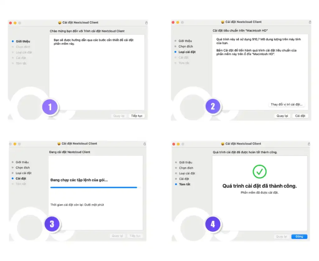 Cai dat nextcloud macos.final