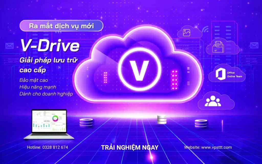 Thông báo ra mắt dịch vụ mới V-Drive _VPSTTT 1 dịch vụ