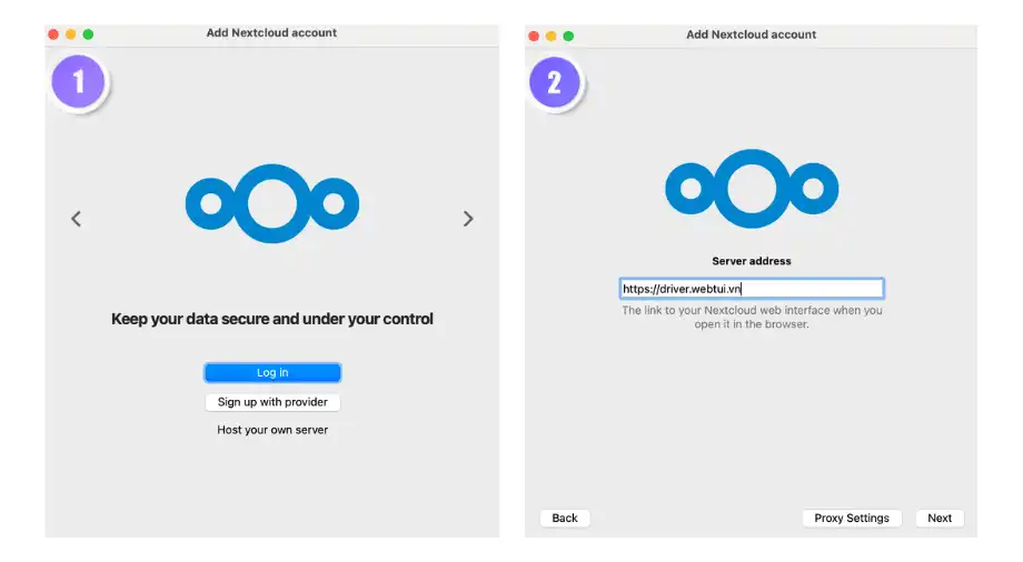 truy cap nextcloud macos.final