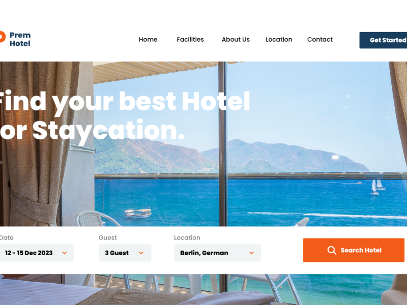 Orange and Navy Modern Hotel Website Desktop Prototype (1)